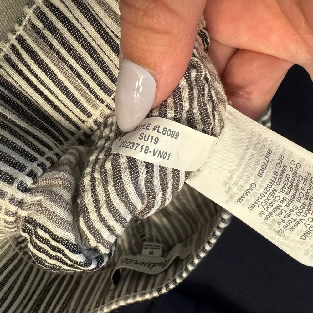 Madewell Pull-On Shorts in Striped Check Medium - Picture 5 of 5